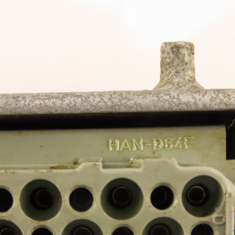 Harting Han-D64F 64 Pin Female Side Entry Cam Lock Style Connector Body