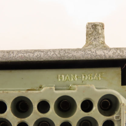 Harting Han-D64F 64 Pin Female Side Entry Cam Lock Style Connector Body
