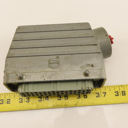 Harting Han-D64F 64 Pin Female Side Entry Cam Lock Style Connector Body