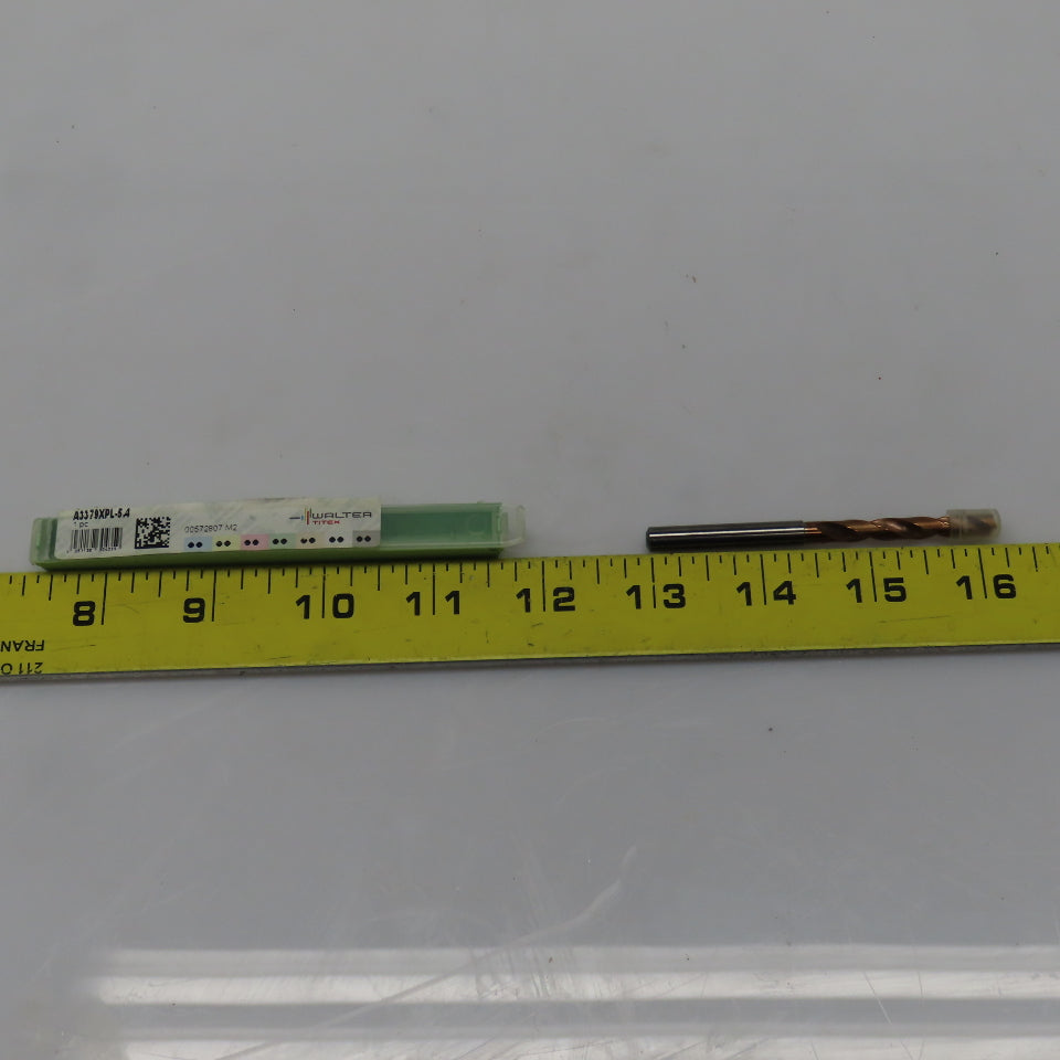 Walter A3379XPL 30° Solid Carbide Twist Drill 0.1969 Cut Diam 1.3780 Cut Length