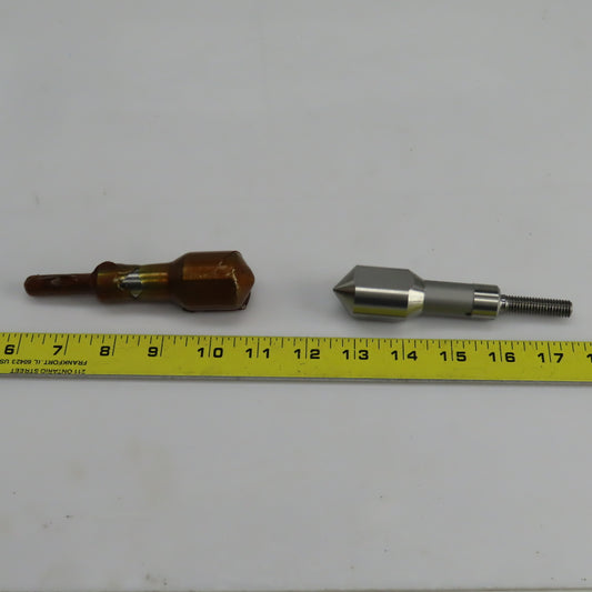 Riten N3979 Dead Center 1-9/16" Head 1-1/8" Diam 5" OAL 3/8"-16 Threads Lot/2