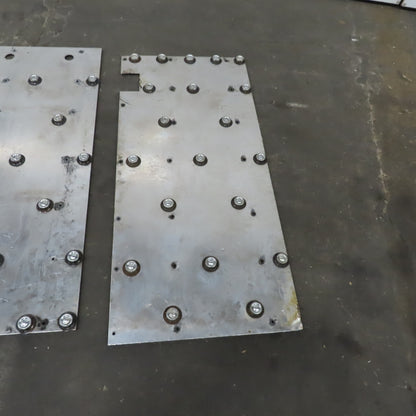 42" x 22"x.0145" Thick Ball Transfer Gravity Roller Aluminum Plates Lot of 2