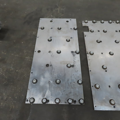 42" x 22"x.0145" Thick Ball Transfer Gravity Roller Aluminum Plates Lot of 2