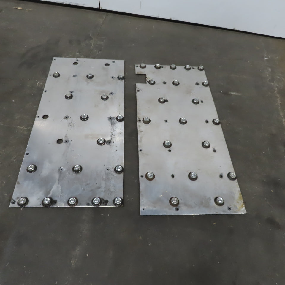 42" x 22"x.0145" Thick Ball Transfer Gravity Roller Aluminum Plates Lot of 2