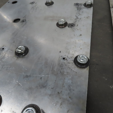 42" x 22"x.0145" Thick Ball Transfer Gravity Roller Aluminum Plates Lot of 2