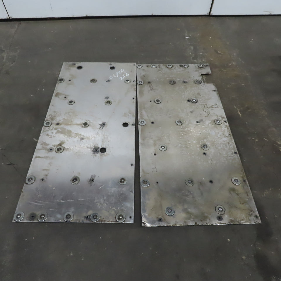 42" x 22"x.0145" Thick Ball Transfer Gravity Roller Aluminum Plates Lot of 2