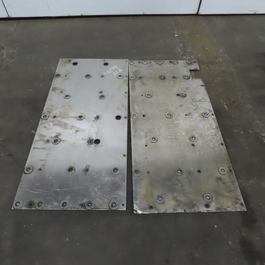 42" x 22"x.0145" Thick Ball Transfer Gravity Roller Aluminum Plates Lot of 2