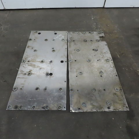 42" x 22"x.0145" Thick Ball Transfer Gravity Roller Aluminum Plates Lot of 2