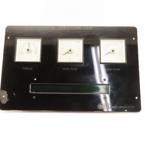 Bel Developments Analog Ammeter Torque High/Low Flow Monitor & Display