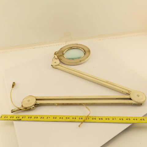 Daylite D/E/U/A25030 15V DC Gooseneck Magnifying Task Light Lamp 5" View 46"