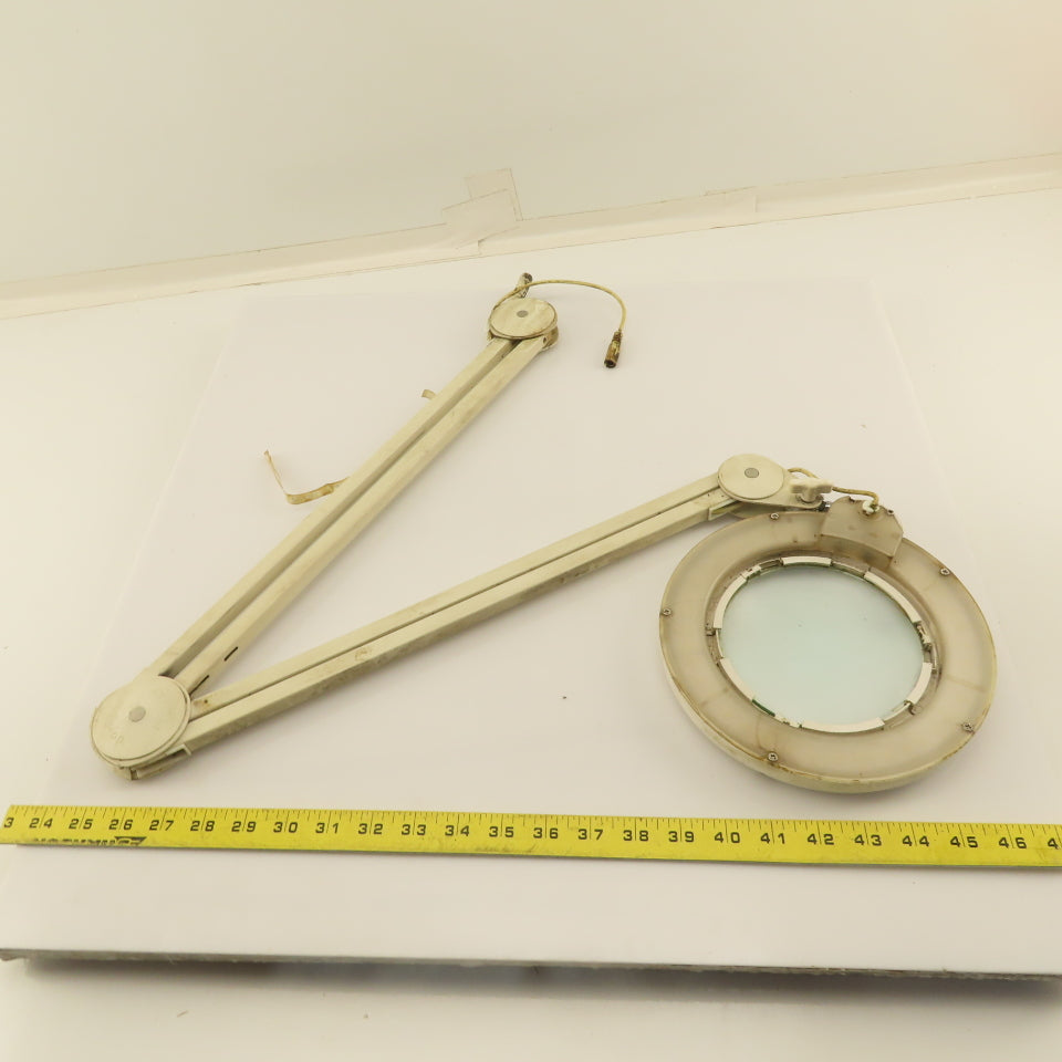 Daylite D/E/U/A25030 15V DC Gooseneck Magnifying Task Light Lamp 5" View 46"