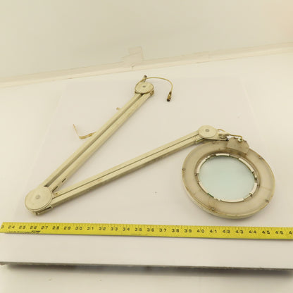 Daylite D/E/U/A25030 15V DC Gooseneck Magnifying Task Light Lamp 5" View 46"