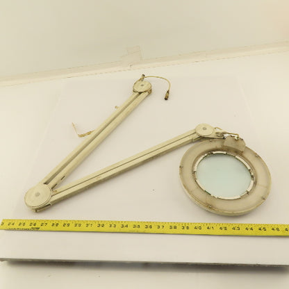 Daylite D/E/U/A25030 15V DC Gooseneck Magnifying Task Light Lamp 5" View 46"