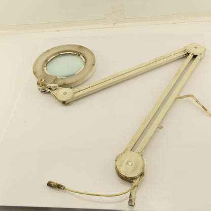 Daylite D/E/U/A25030 15V DC Gooseneck Magnifying Task Light Lamp 5" View 46"