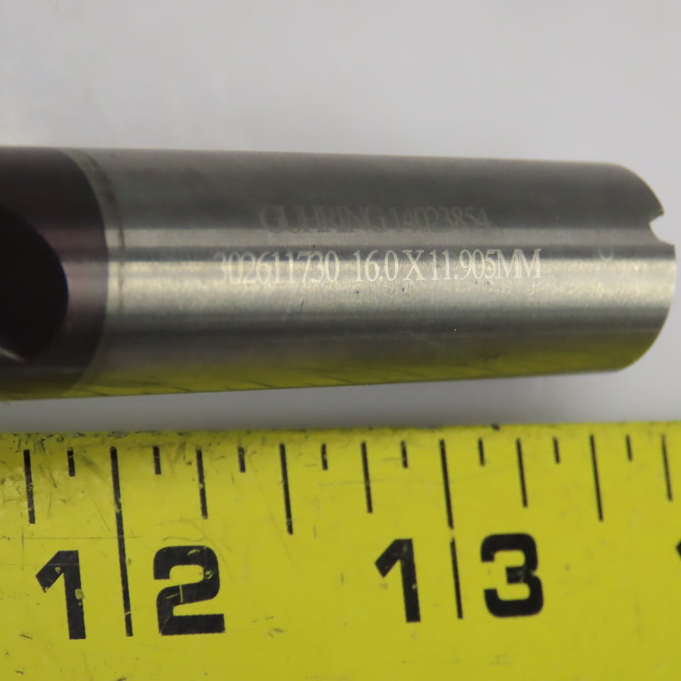 Guhring 3026730 140° Solid Carbide Subland Step Drill 16mm x 11.905mm 121mm OAL