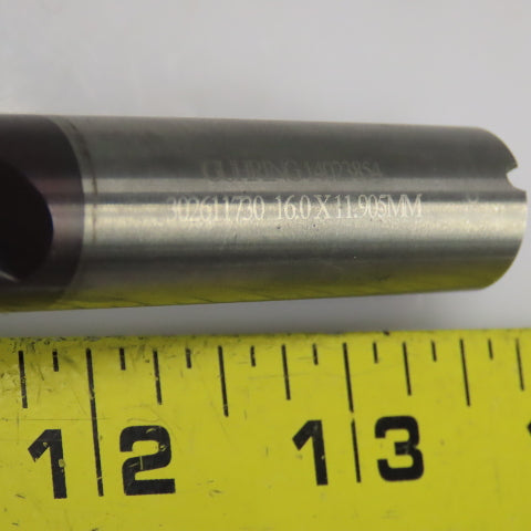 Guhring 3026730 140° Solid Carbide Subland Step Drill 16mm x 11.905mm 121mm OAL