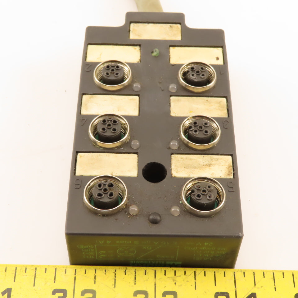 Murr 27814 6 x M12 Electrical Distribution Module 24VDC