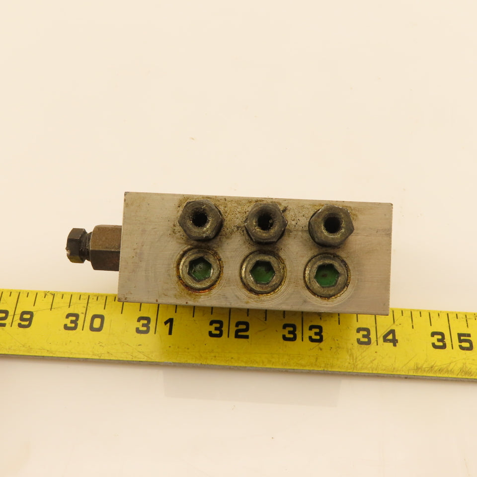 Woerner VPB-B6/V Progressive Lubrication Distributor Block Manifold