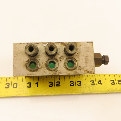 Woerner VPB-B6/V Progressive Lubrication Distributor Block Manifold