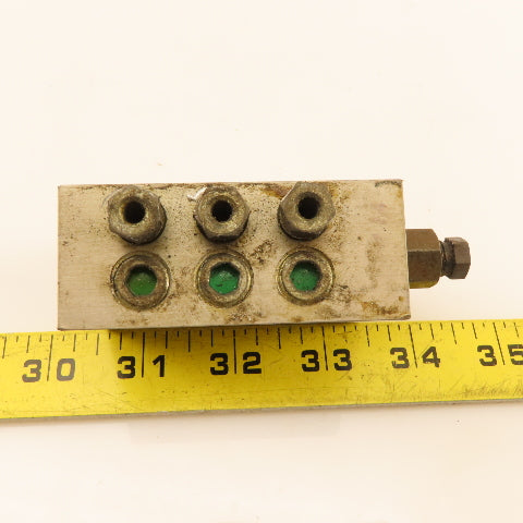 Woerner VPB-B6/V Progressive Lubrication Distributor Block Manifold