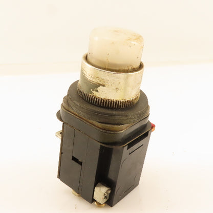 Allen Bradley 800T-PT16 600V Heavy Duty Illuminated Push Button White 120V Lamp