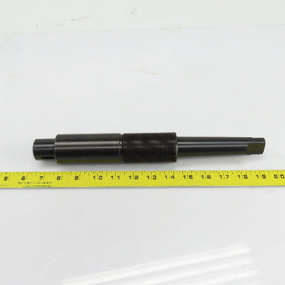 Slotting Cutter Arbor #4 Morse Taper 3/8-16 TPI 12-7/8" OAL