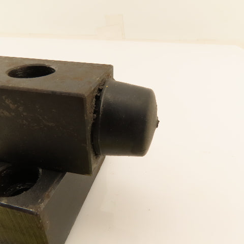 1" OD Rubber Bumper Overtravel Stop Block 30mm x 30mm Steel Block 79mm OAL Lot/2