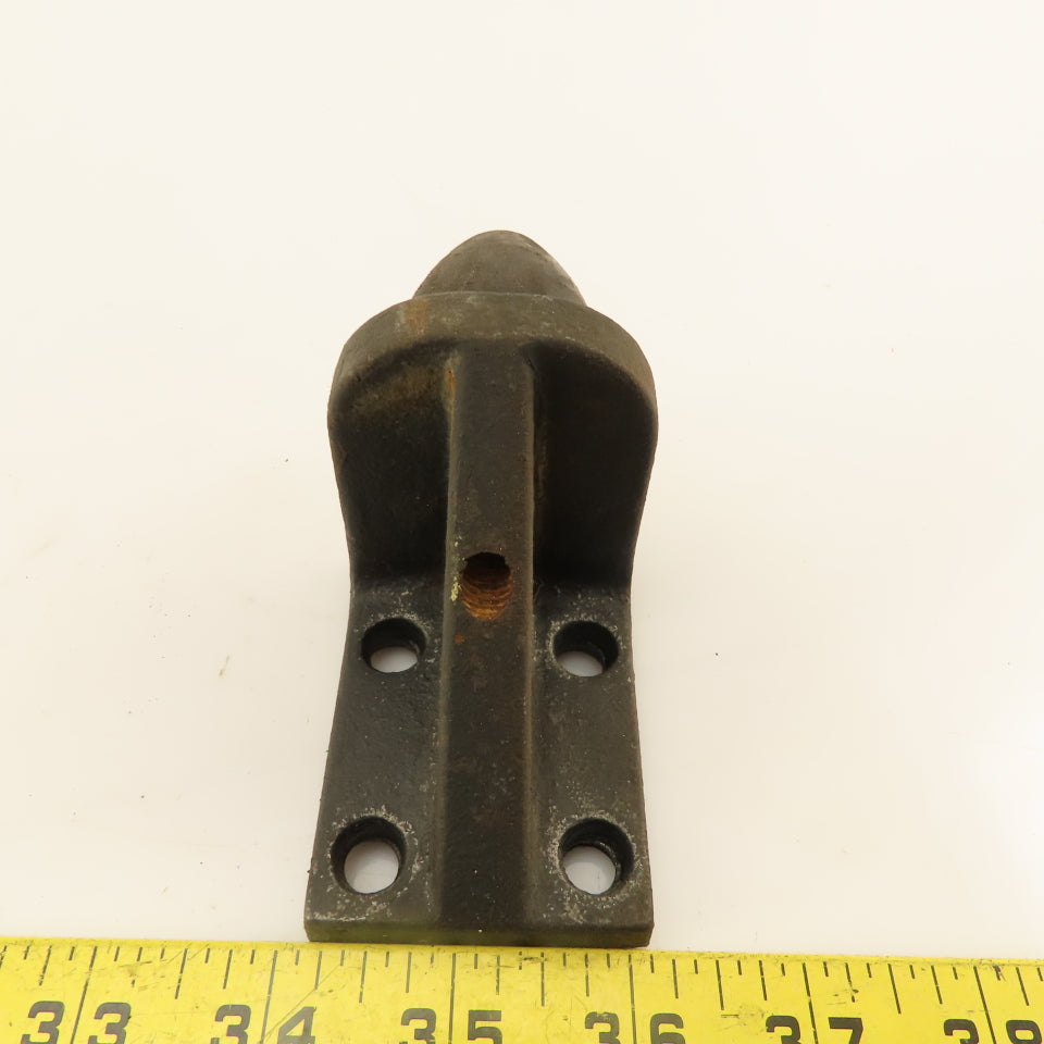 1-7/16" OD x 1-5/8'' Tall Rubber Cone Overtravel Stop Cast Iron Bracket