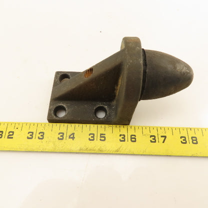 1-7/16" OD x 1-5/8'' Tall Rubber Cone Overtravel Stop Cast Iron Bracket