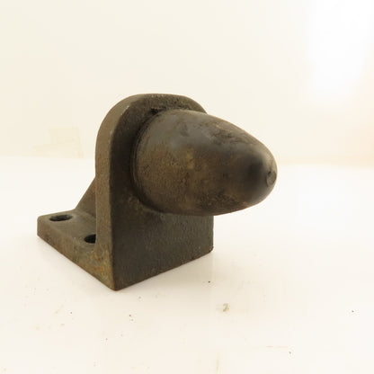 1-7/16" OD x 1-5/8'' Tall Rubber Cone Overtravel Stop Cast Iron Bracket