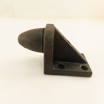 1-7/16" OD x 1-5/8'' Tall Rubber Cone Overtravel Stop Cast Iron Bracket