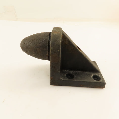 1-7/16" OD x 1-5/8'' Tall Rubber Cone Overtravel Stop Cast Iron Bracket