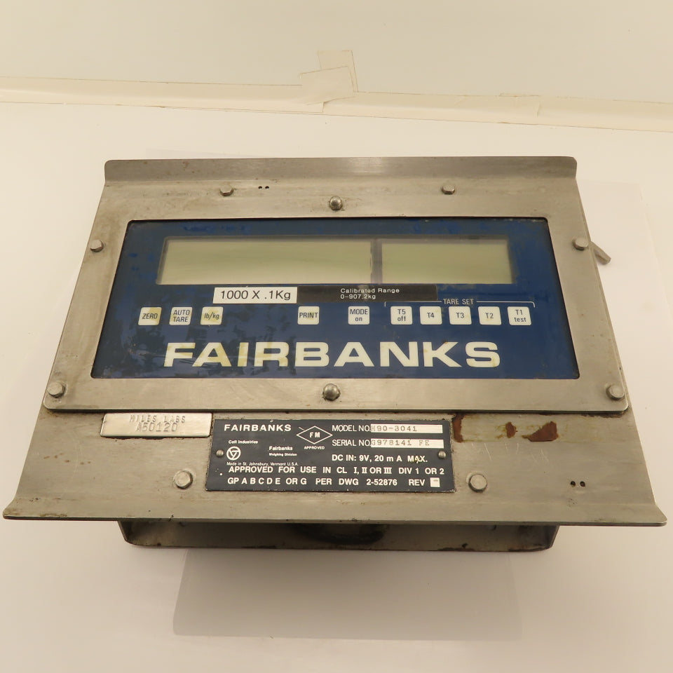 Fairbanks H90-3041 Digital Scale Display Stainless Steel Lbs. Kg.