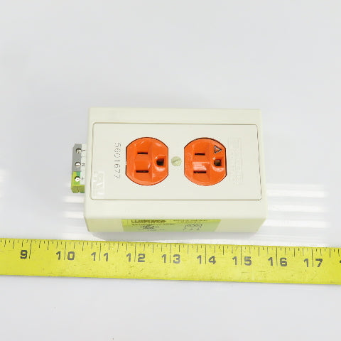 Phoenix Contact EM-DUO 120/15/IG Rail-Mounted Dual Power Outlet 120VAC 15A