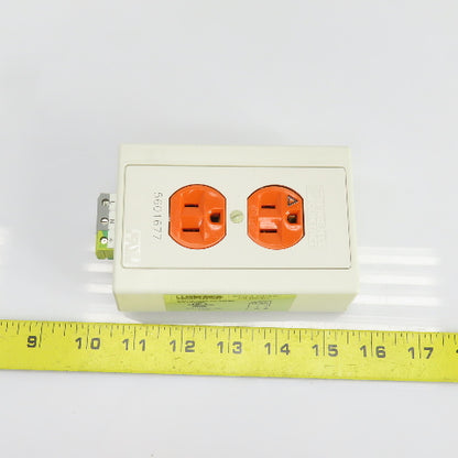 Phoenix Contact EM-DUO 120/15/IG Rail-Mounted Dual Power Outlet 120VAC 15A