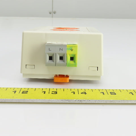 Phoenix Contact EM-DUO 120/15/IG Rail-Mounted Dual Power Outlet 120VAC 15A