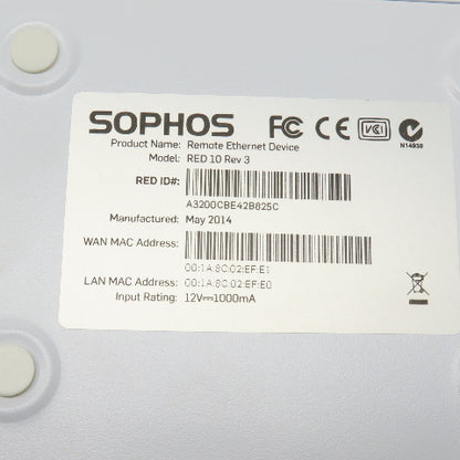 Sophos RED 10 Rev 3 Remote Ethernet Device 12V