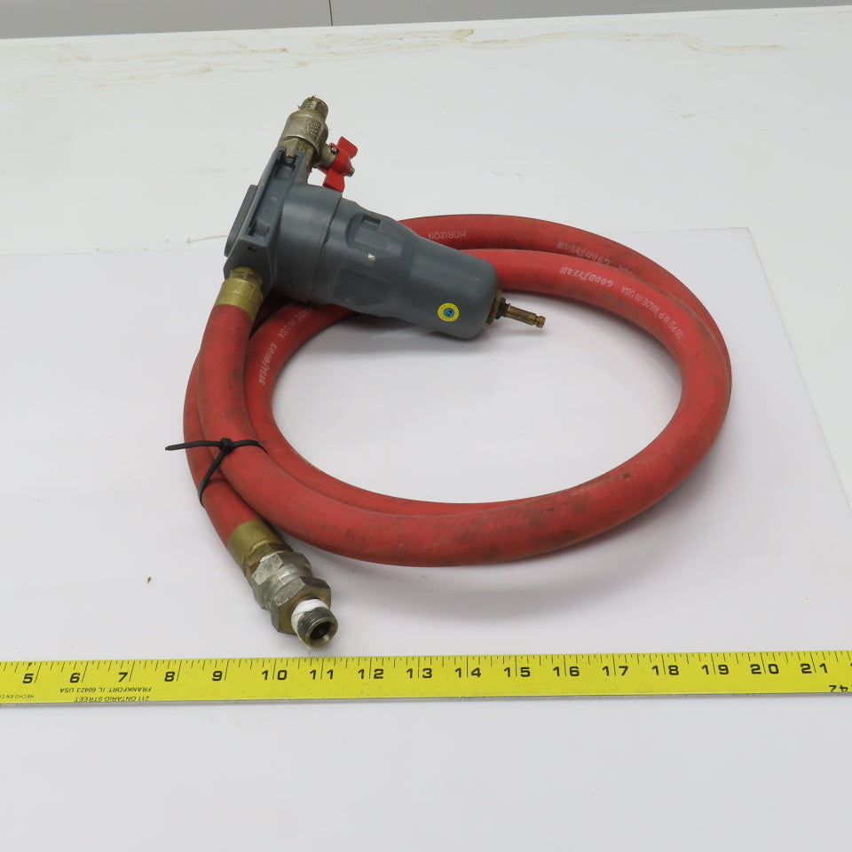 Atlas Copco 2901-0867-00 PDx 11 Inline Compressed Air Filter 84" Hose 232 PSI