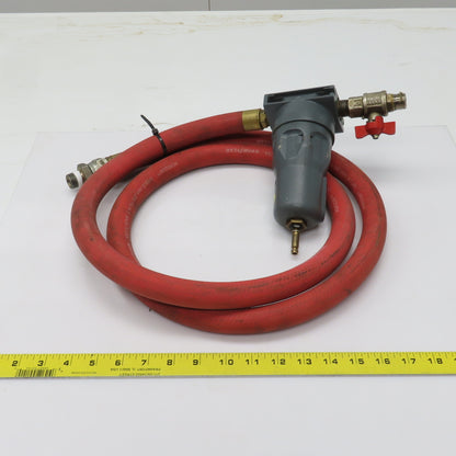 Atlas Copco 2901-0867-00 PDx 11 Inline Compressed Air Filter 84" Hose 232 PSI