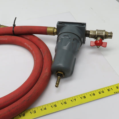 Atlas Copco 2901-0867-00 PDx 11 Inline Compressed Air Filter 84" Hose 232 PSI