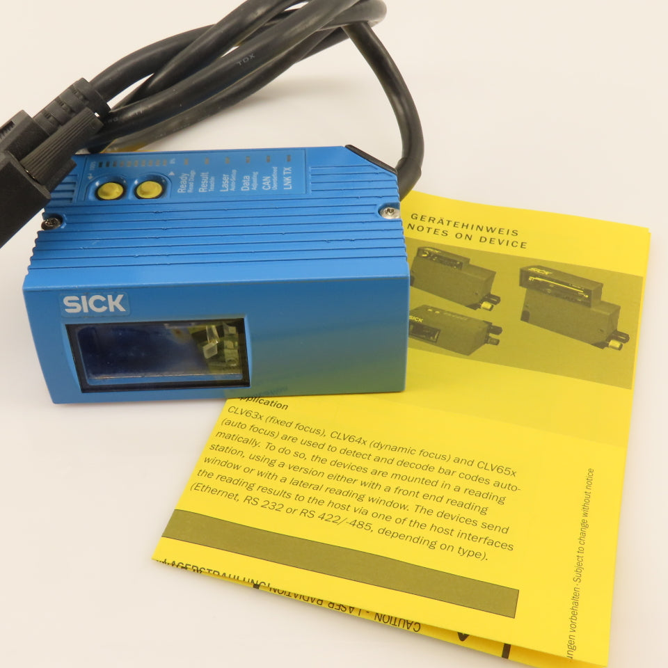 Sick CLV650-0000 104129 Long Range Line Scanner 140-1625mm
