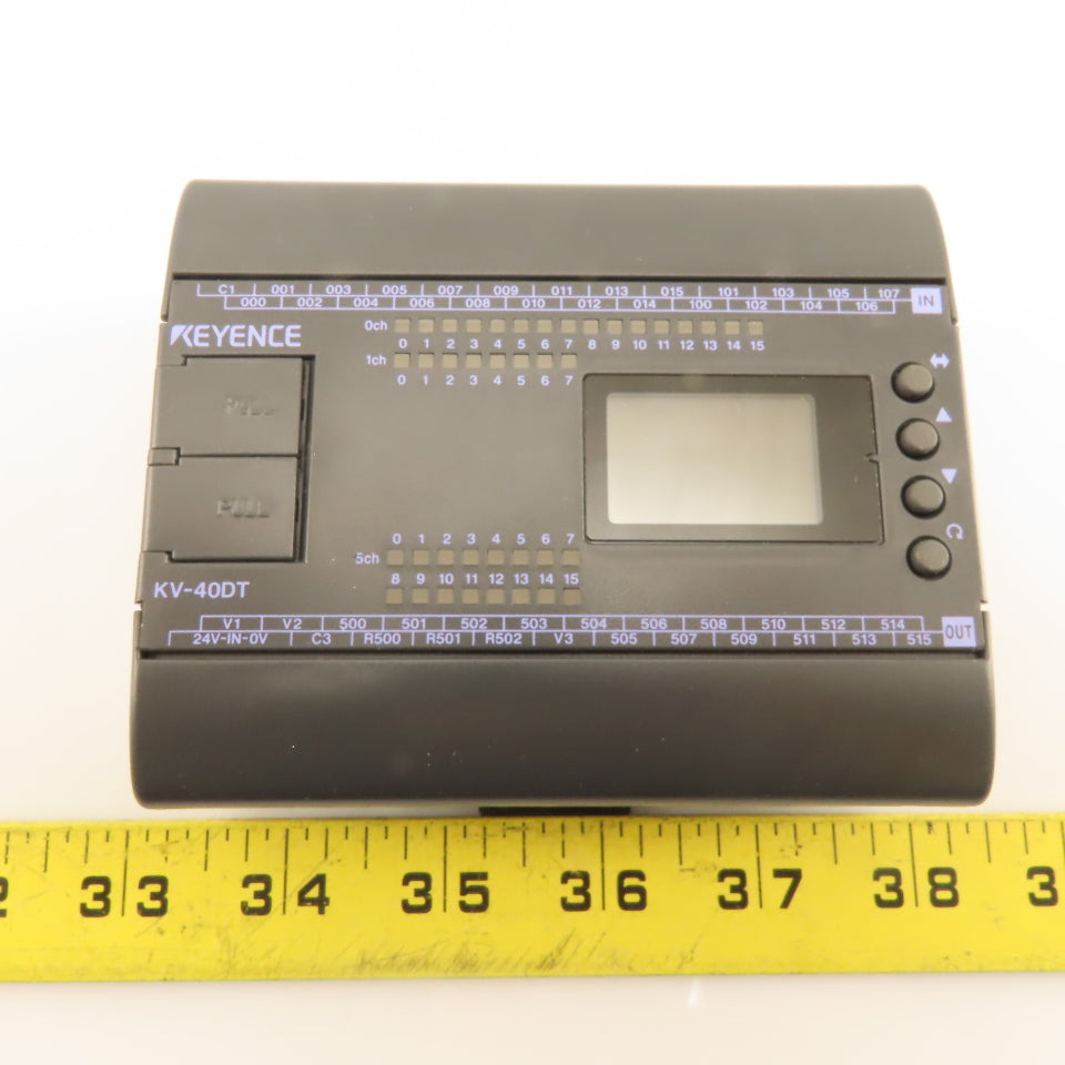 Keyence KV40DT PLC Base Unit 24 Input 16 Sink Output 24DC Type