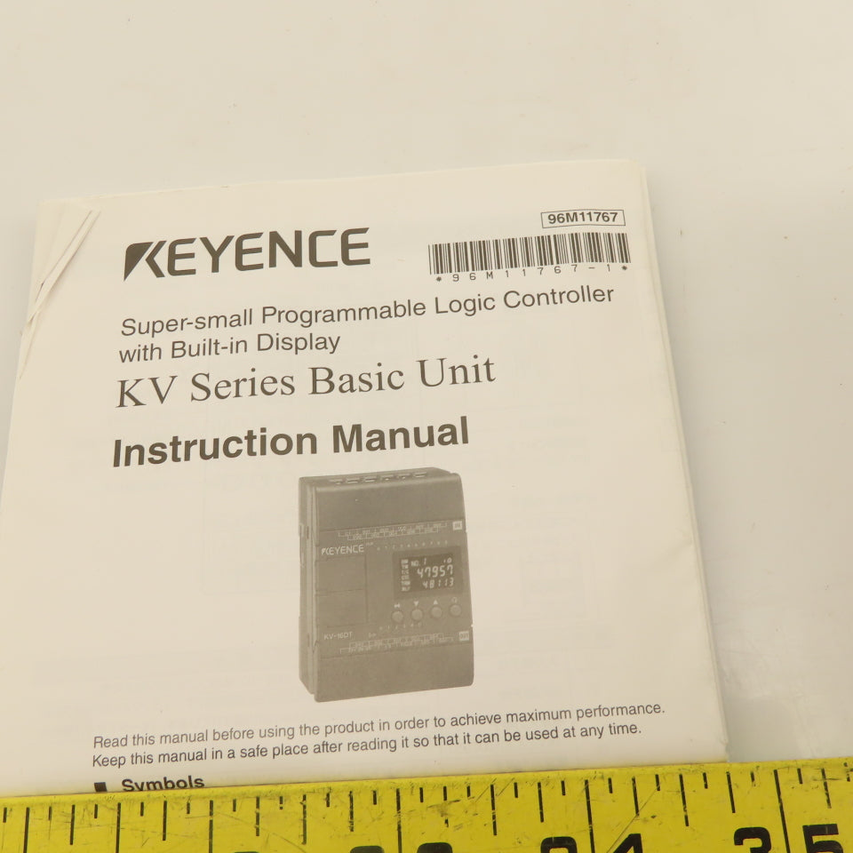 Keyence KV40DT PLC Base Unit 24 Input 16 Sink Output 24DC Type