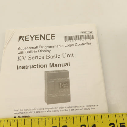 Keyence KV40DT PLC Base Unit 24 Input 16 Sink Output 24DC Type