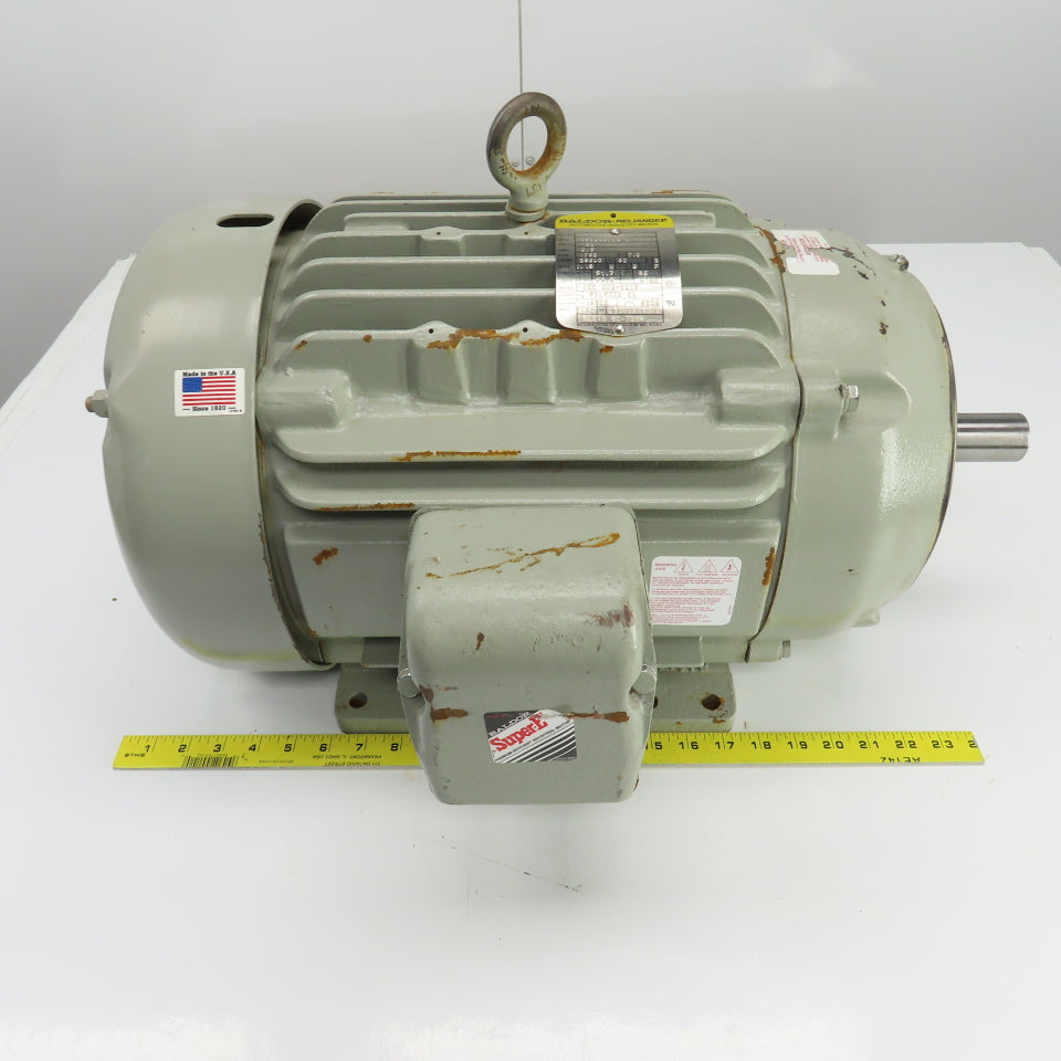 Baldor Super E 7.5HP AC Electric Motor 460V 3PH 8.9A 1750RPM 256UC Frame