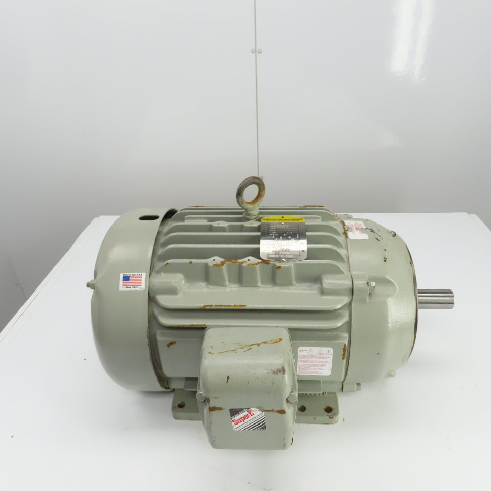 Baldor Super E 7.5HP AC Electric Motor 460V 3PH 8.9A 1750RPM 256UC Frame