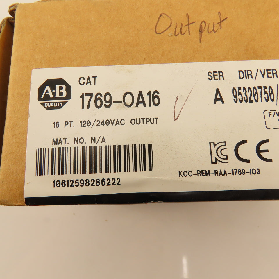 Allen Bradley 1769-OA16 16 Pt 120/240VAC Output Module NIB Sealed F/W Rev. 3.1