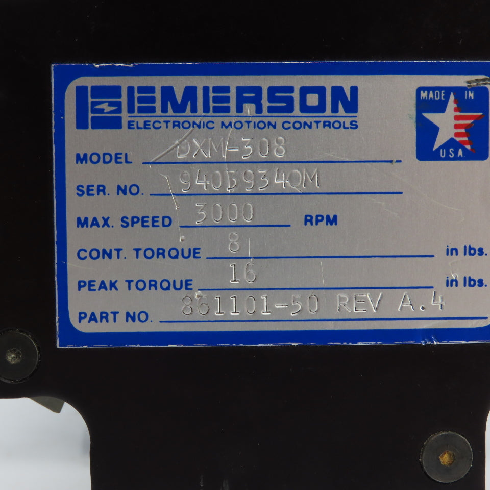 Emerson NH015A949-1 240VAC 1.01HP Servo Motor W/Right Angle Gearbox 15:1 Ratio