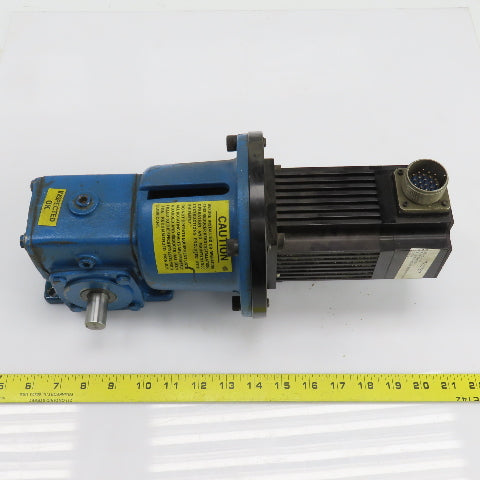 Emerson NH015A949-1 240VAC 1.01HP Servo Motor W/Right Angle Gearbox 15:1 Ratio