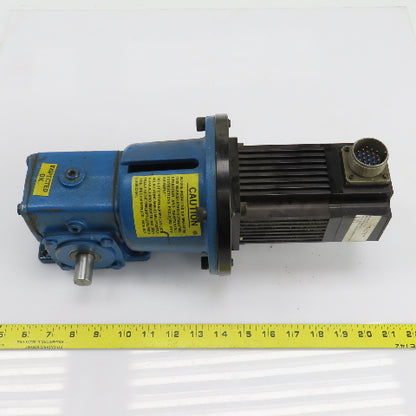 Emerson NH015A949-1 240VAC 1.01HP Servo Motor W/Right Angle Gearbox 15:1 Ratio